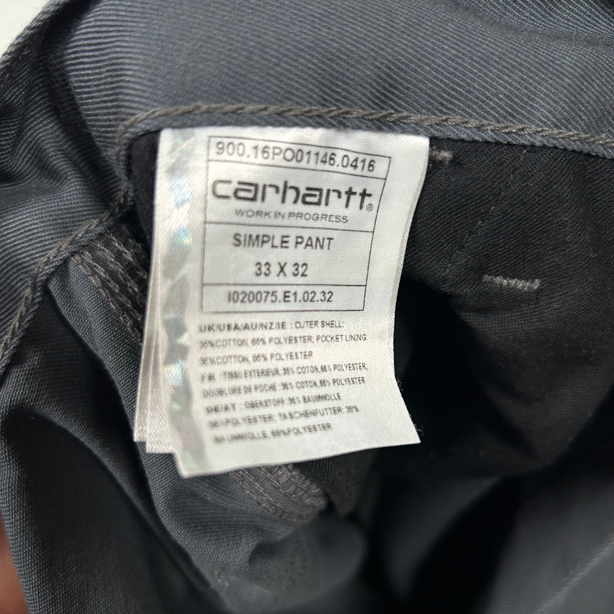 (M) Carhartt Gray Pants