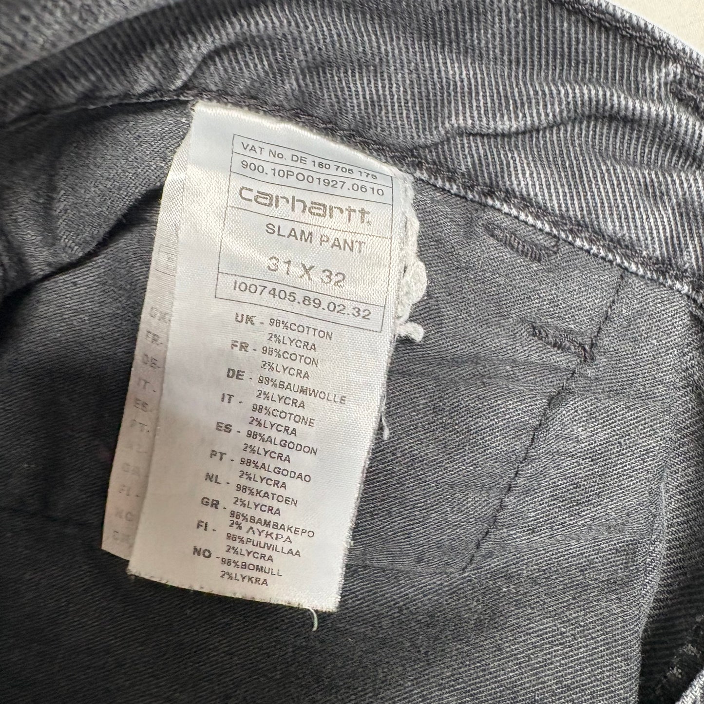 (M) Carhartt Slam Pants