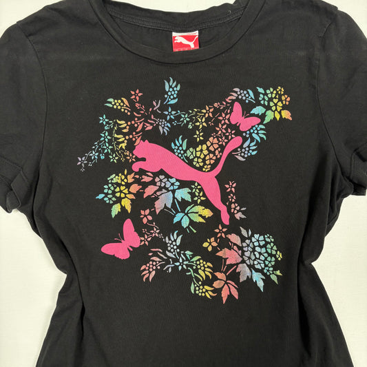 (M) Puma Black T-Shirt