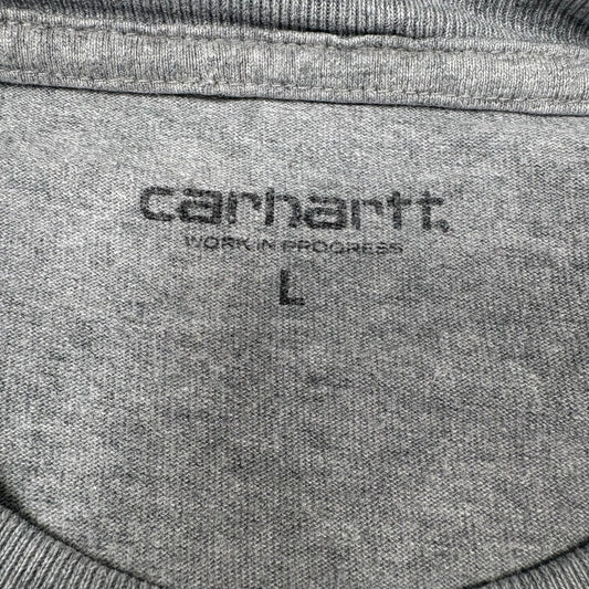 (L) Carhartt Gray Long Sleeve T-Shirt