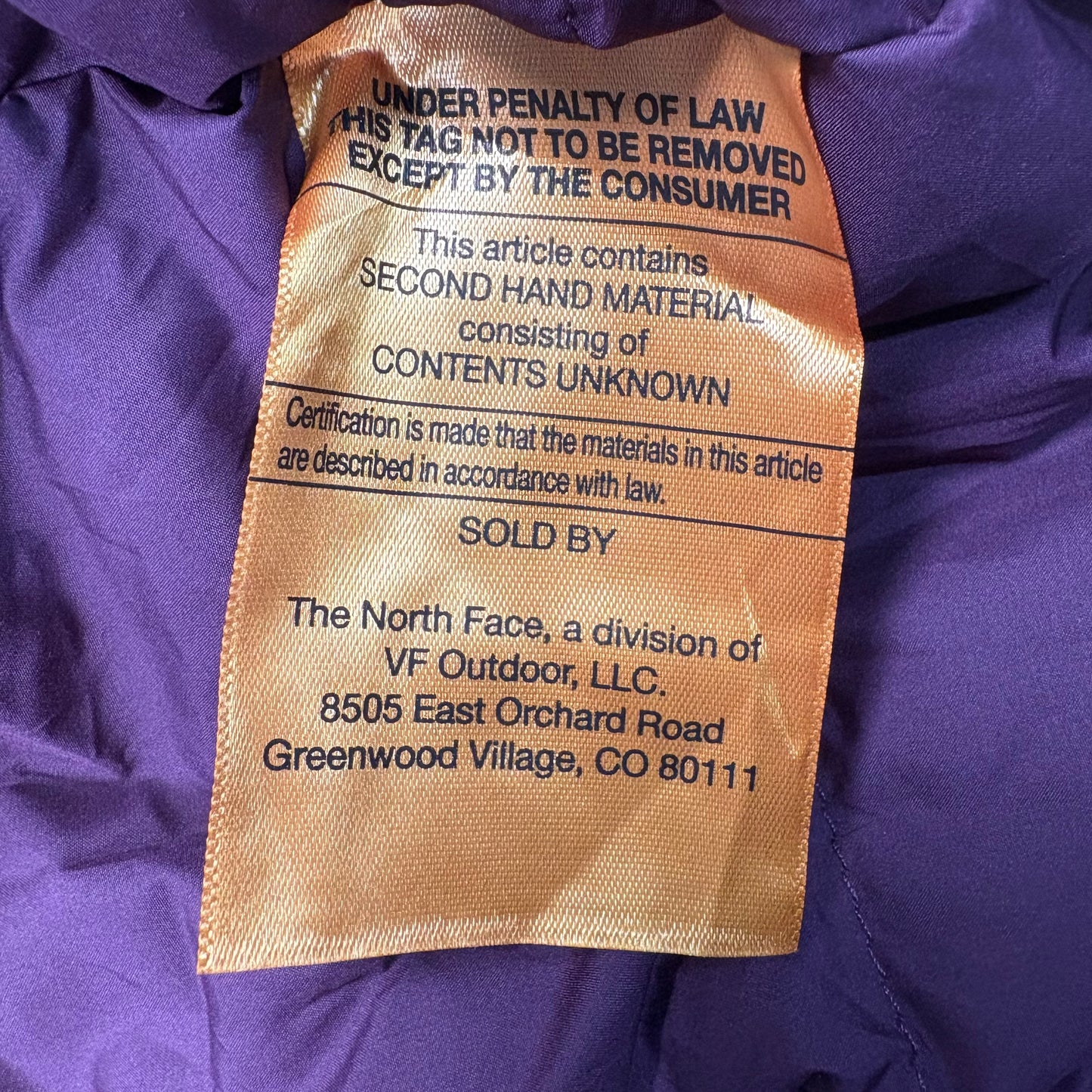 (M) The North Face Feather Parka