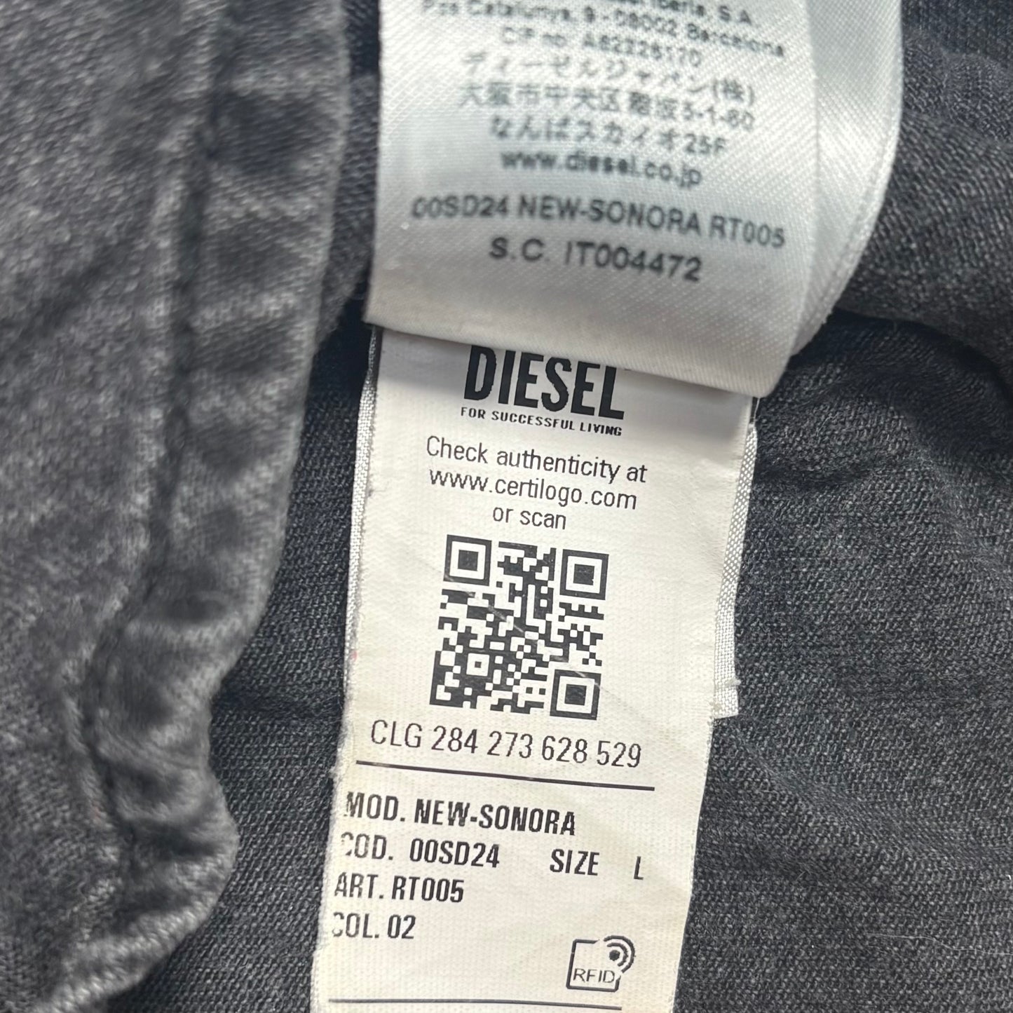 (L) Diesel Men's Shirt