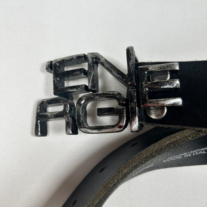 Energie Black Leather Belt