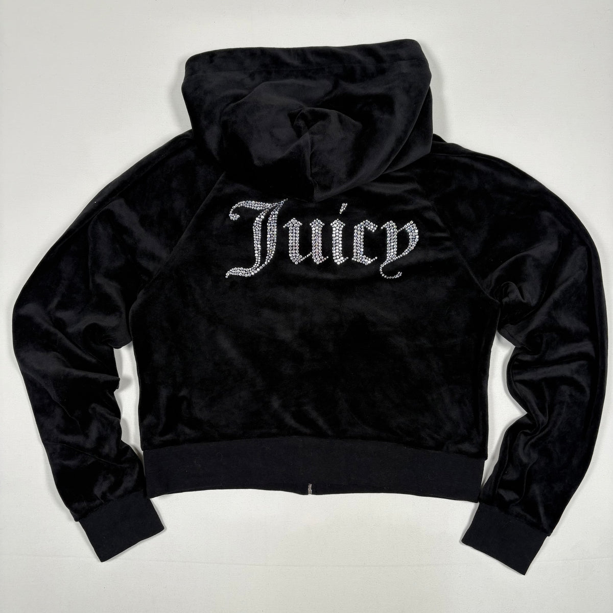(L) Y2K Juicy Couture Black Hoodie