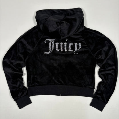 (L) Y2K Juicy Couture Black Hoodie