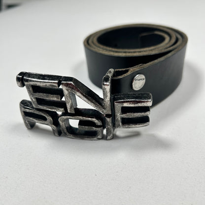 Energie Black Leather Belt