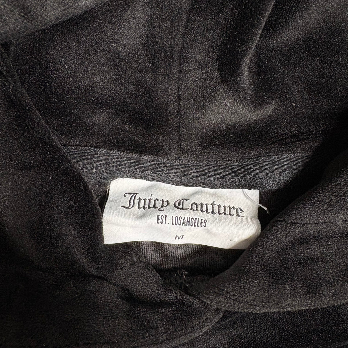 (M) Y2K Juicy Couture Black Hoodie