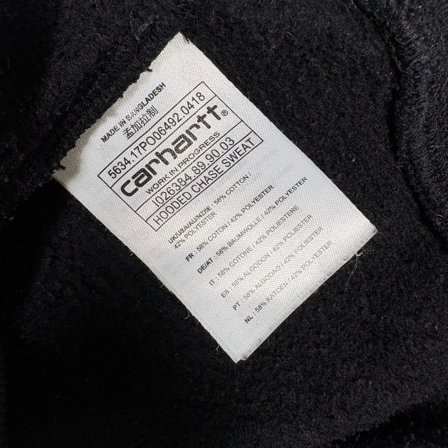 (L) Carhartt Black Hoodie