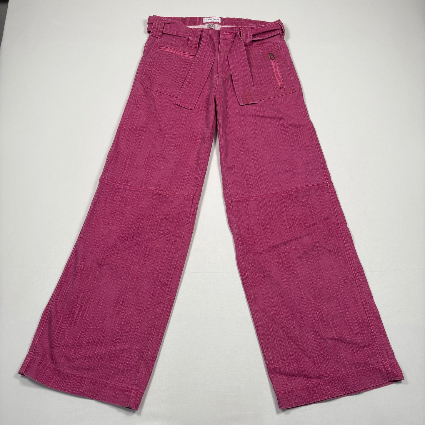 (M) Flared Y2K Pink Pants