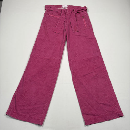 (M) Flared Y2K Pink Pants