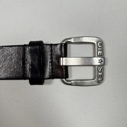 Diesel Dark Brown Leather Belt 100cm