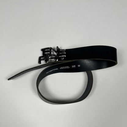 Energie Black Leather Belt