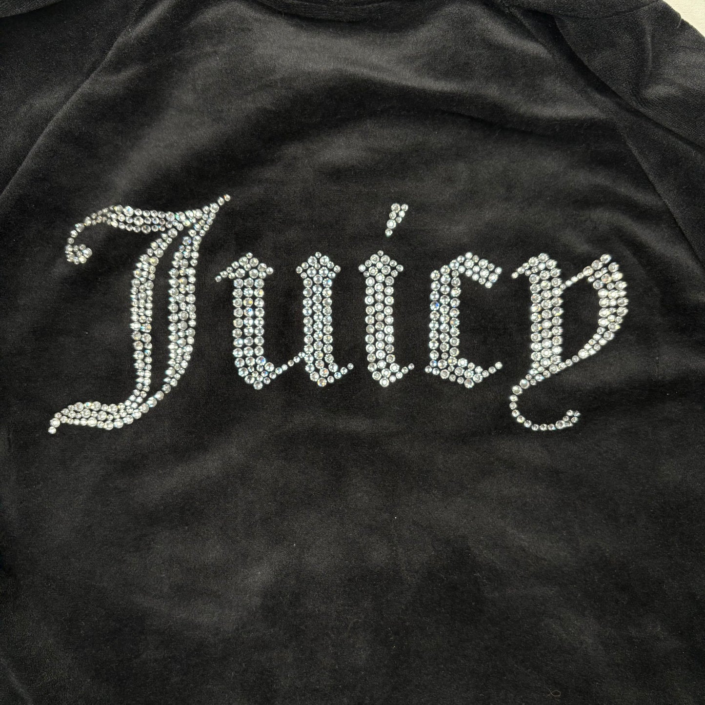 (L) Y2K Juicy Couture Black Hoodie