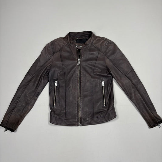 (S/M) Diesel Y2K Leather Jacket