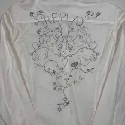 (M) Replay Y2K White Shirt