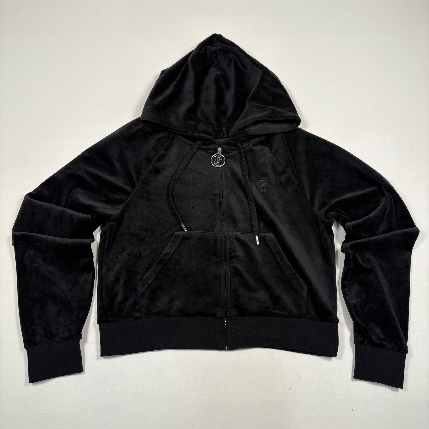 (L) Y2K Juicy Couture Black Hoodie