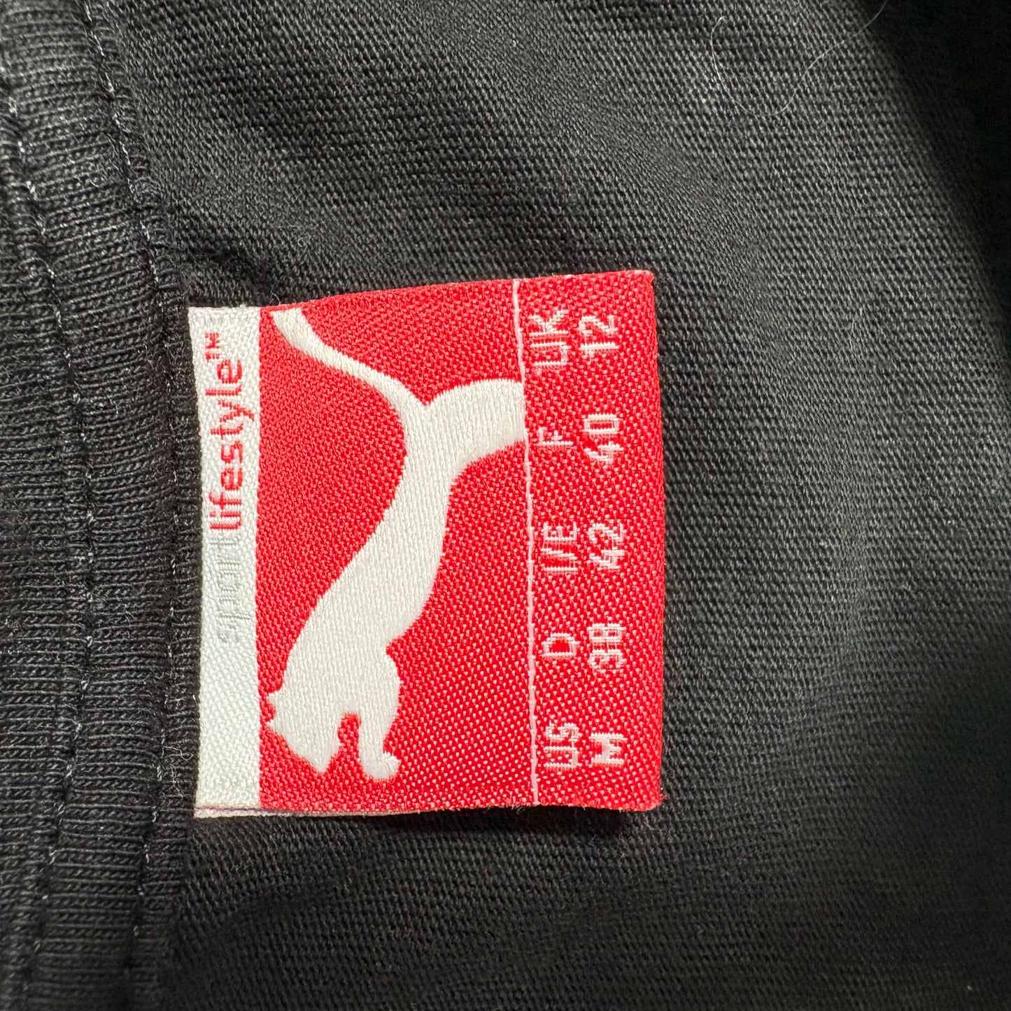 (M) Puma Black T-Shirt