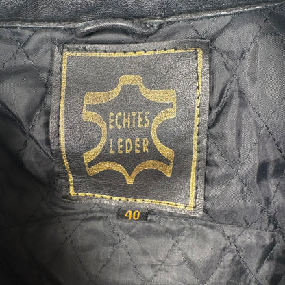 (L) Genuine Leather Black Moto Jacket