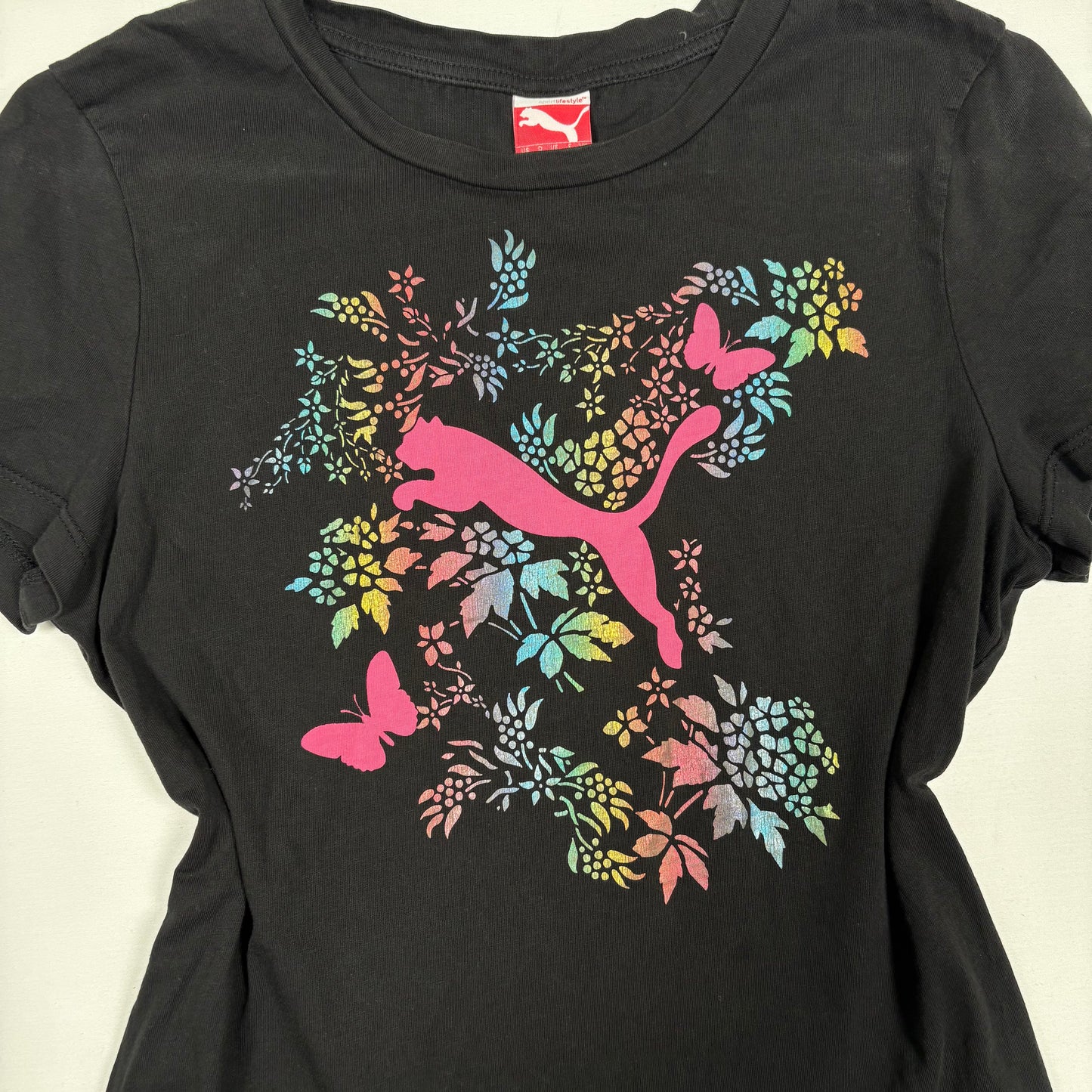 (M) Puma Black T-Shirt