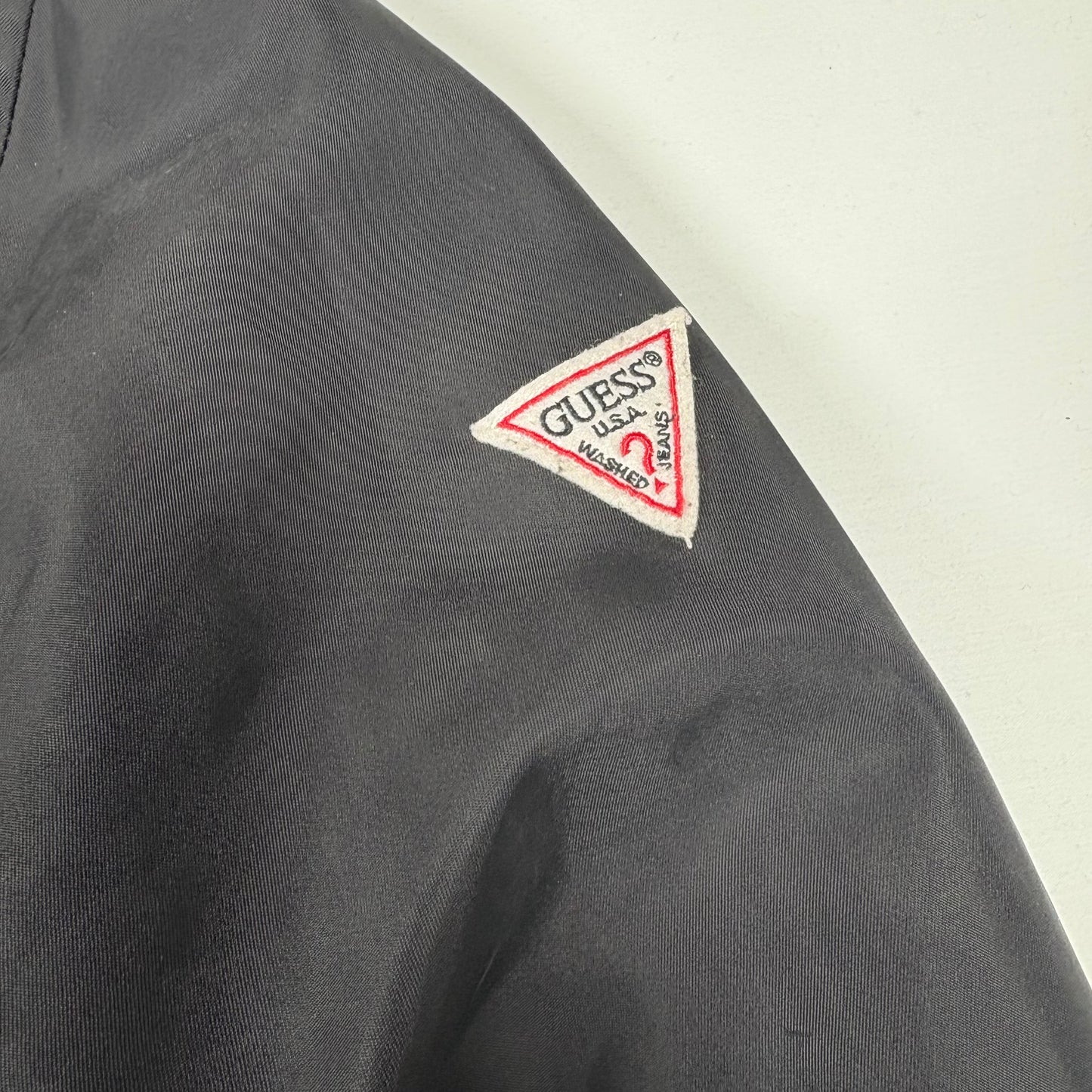 (L) Guess Black Bomber Jacket