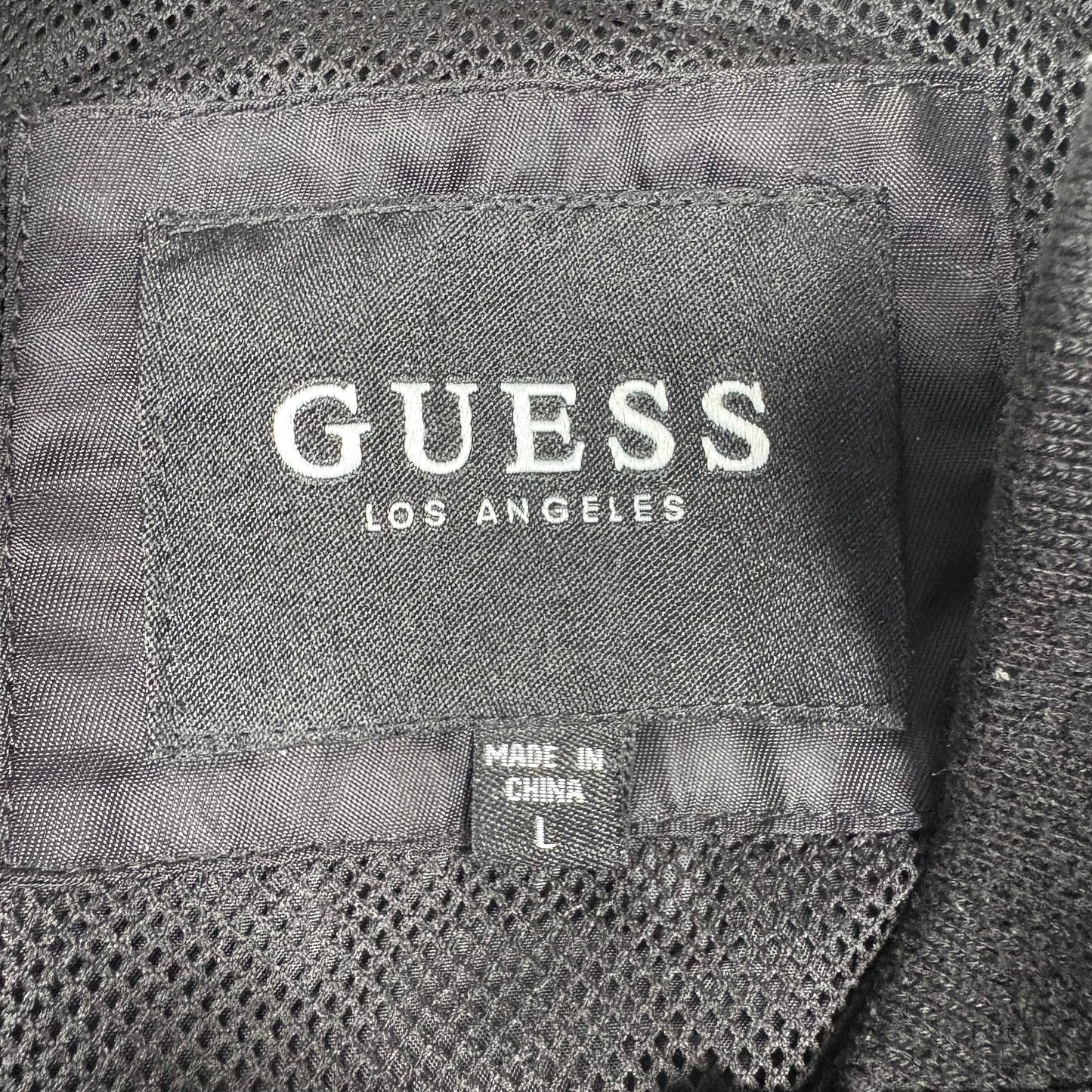 (L) Guess Black Bomber Jacket