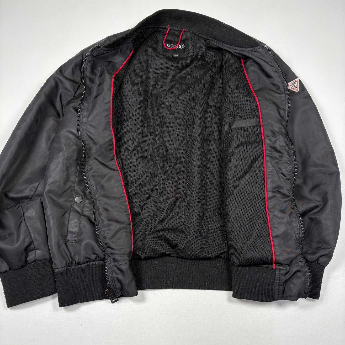 (L) Guess Black Bomber Jacket