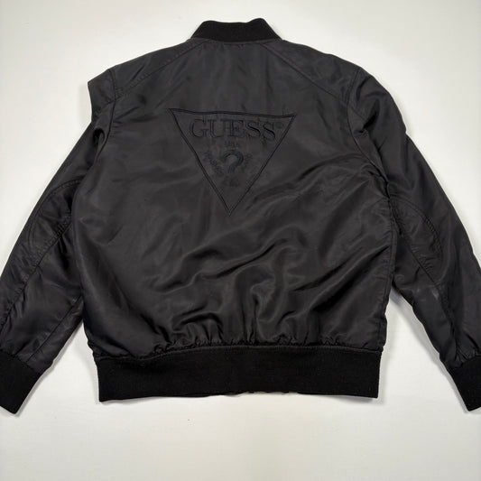 (L) Guess Black Bomber Jacket