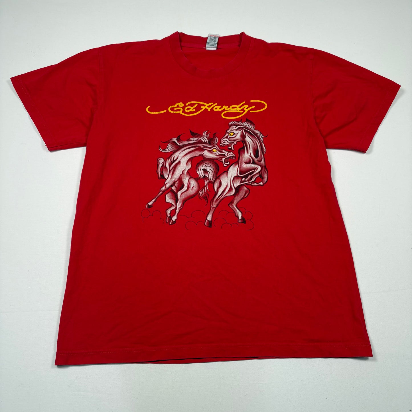 (L) Ed Hardy Red T-Shirt