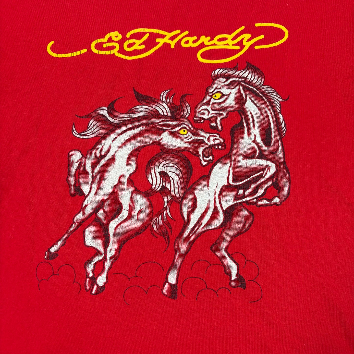 (L) Ed Hardy Red T-Shirt