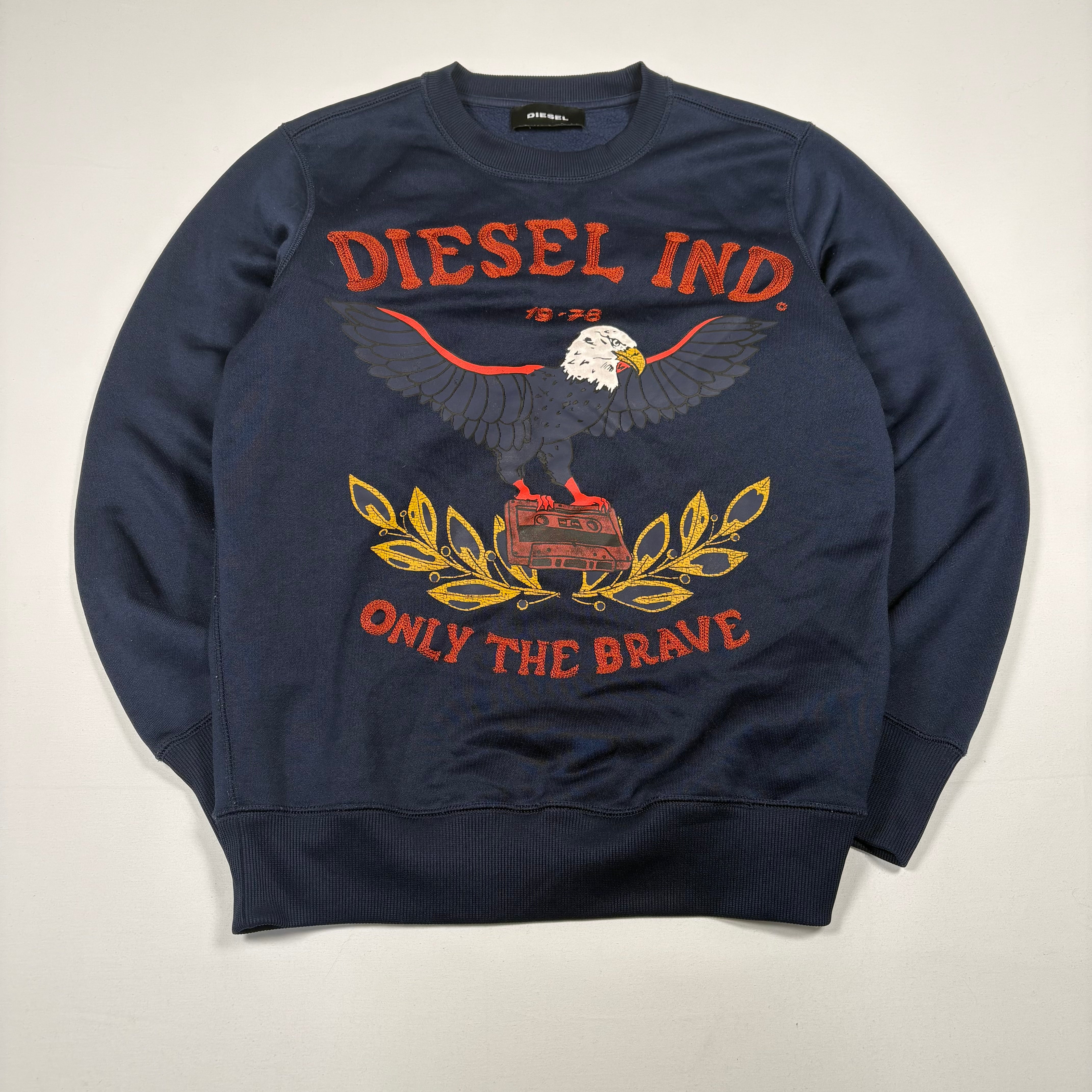 Diesel Men's Sweatshirt- Thrift Store Clothing Vintage, Y2K