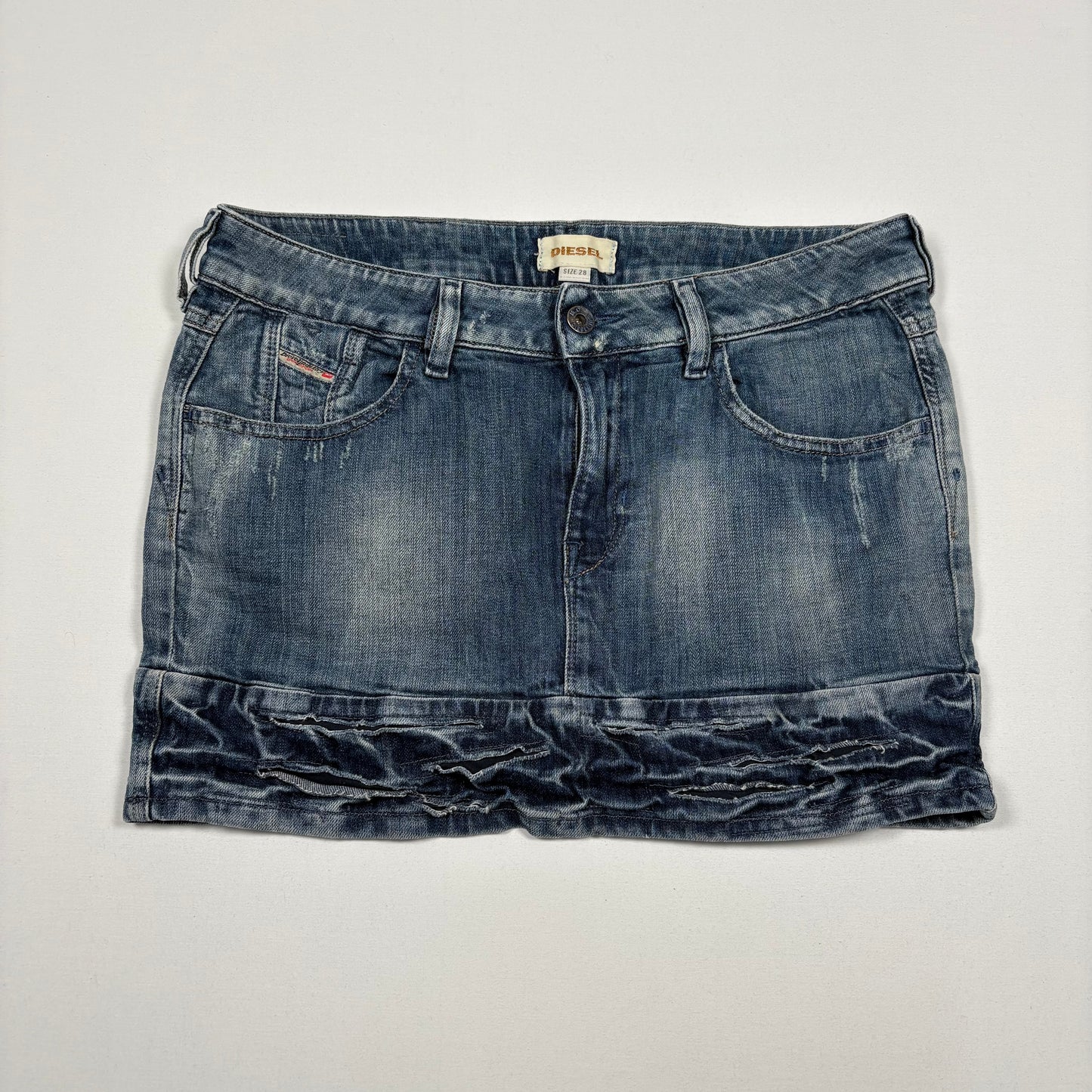 (S) Diesel Denim Mini Skirt