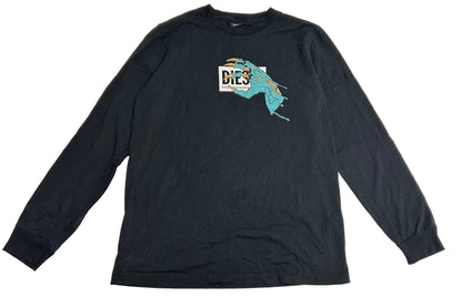 (S) Diesel Black Long Sleeve Shirt