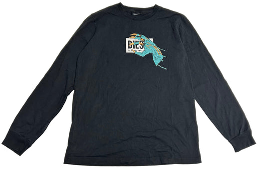 (S) Diesel Black Long Sleeve Shirt