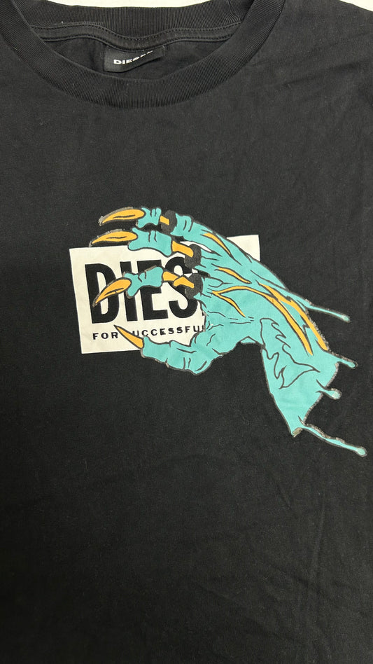 (S) Diesel Black Long Sleeve Shirt