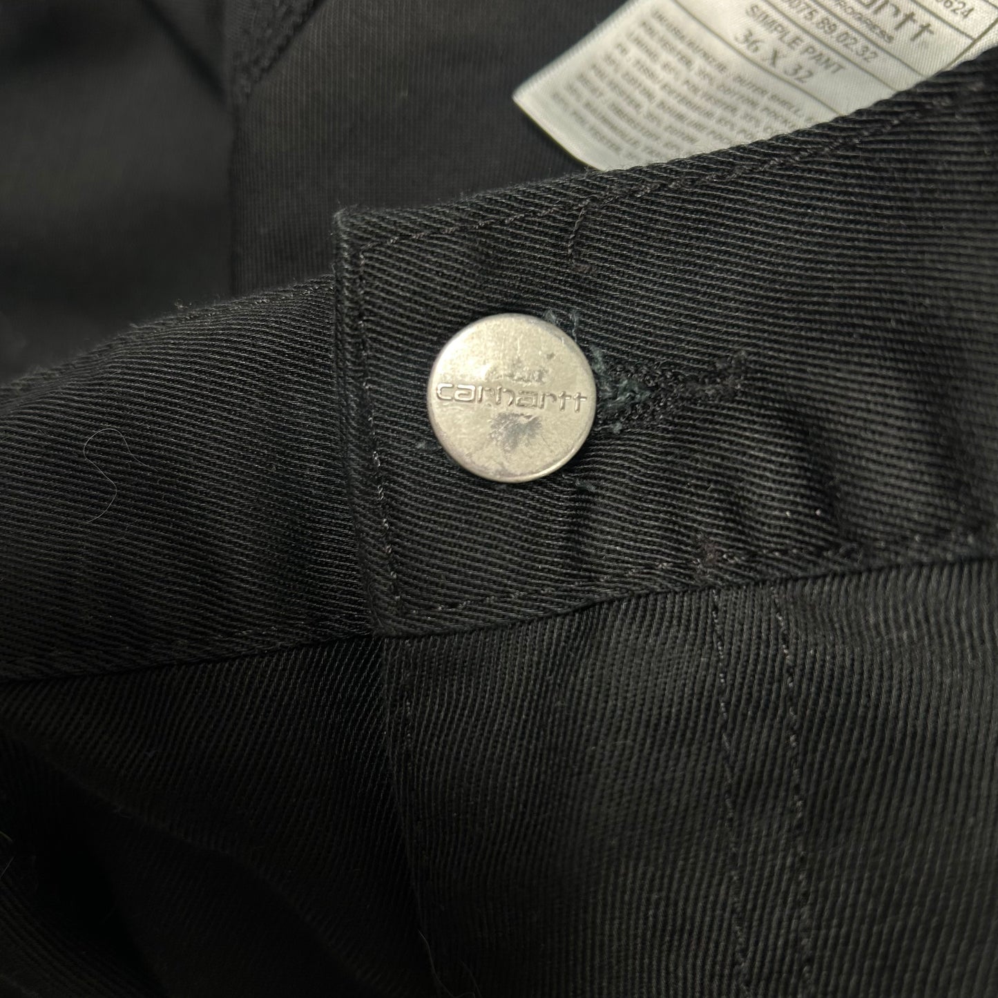 (L) Carhartt Black Pants